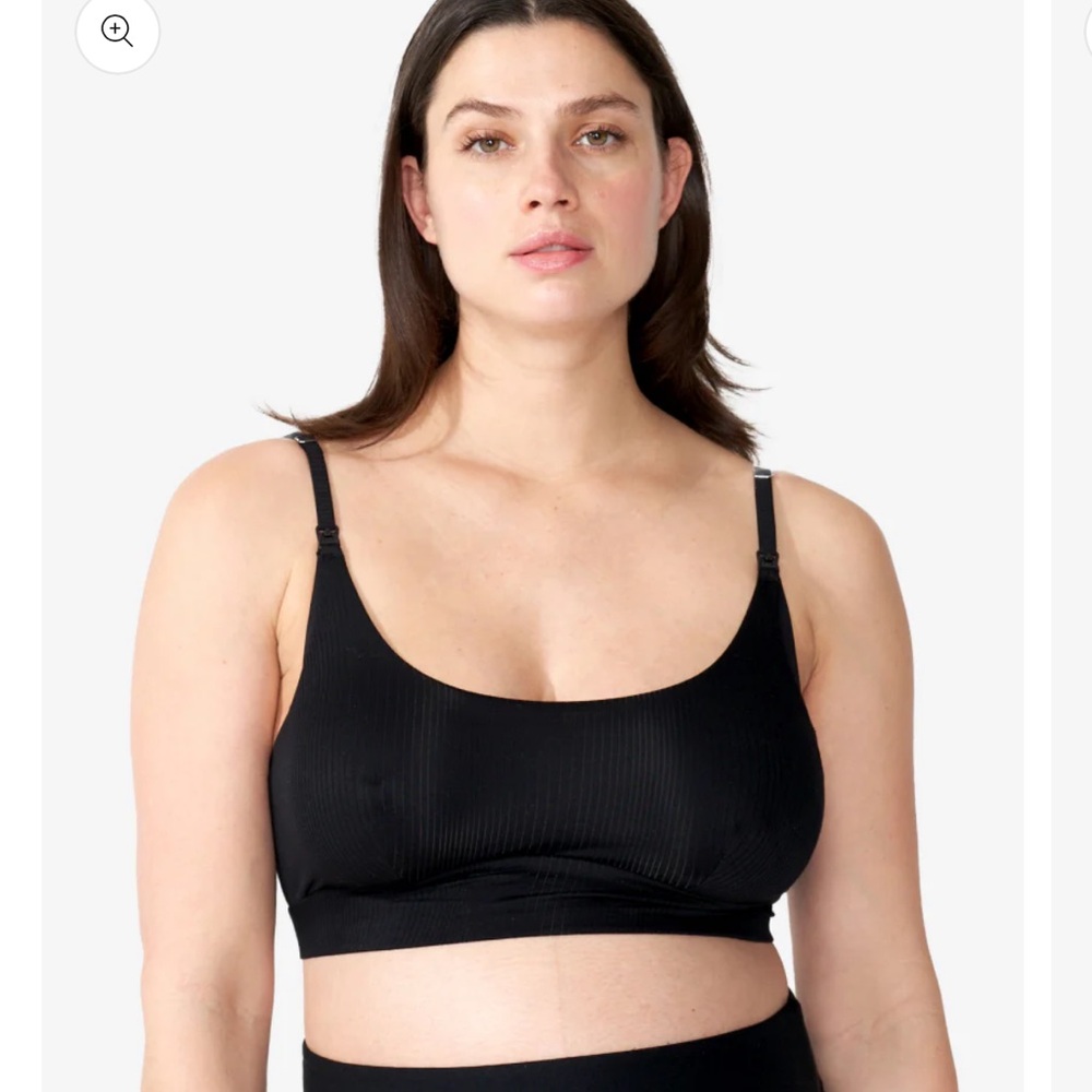 Elegant Black Ribbed Bralette